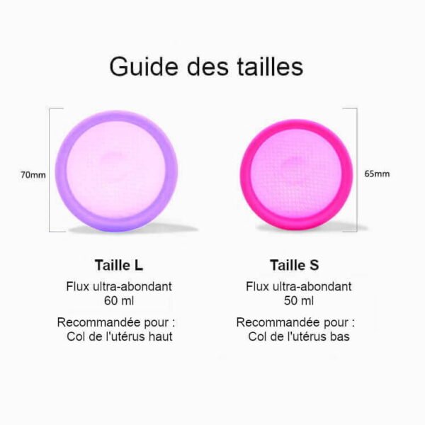 disque menstruel guide des tailles
