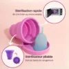 Cup menstruelle avec Stérilisateur