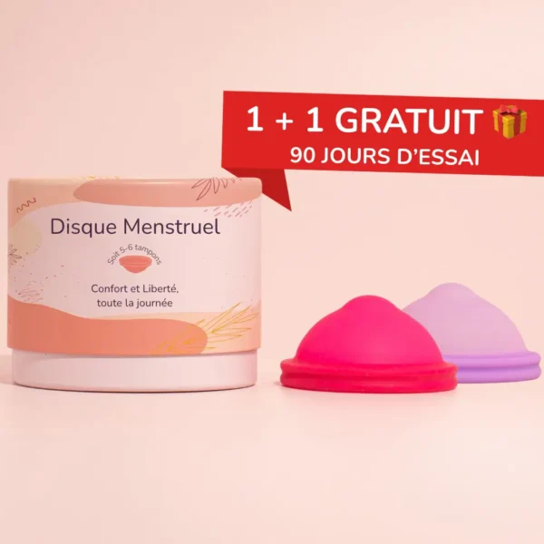 Disque menstruel réutilisable (1+1gratuit)