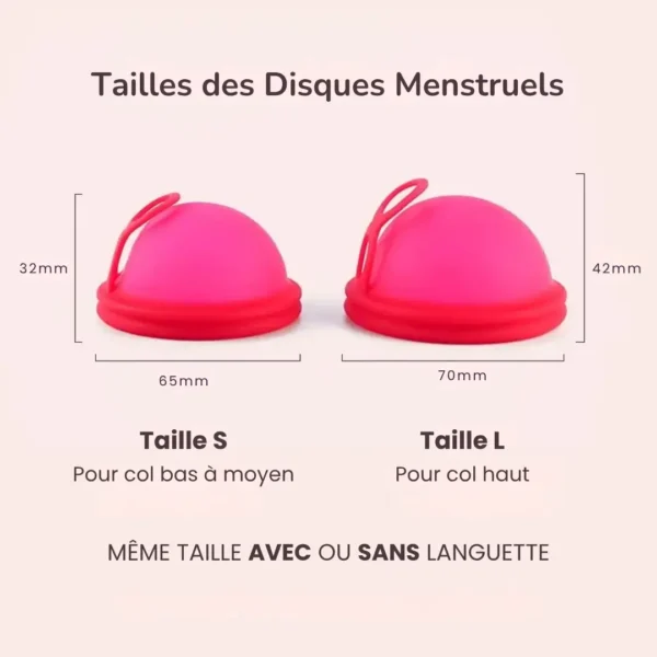 tailles des disques menstruels